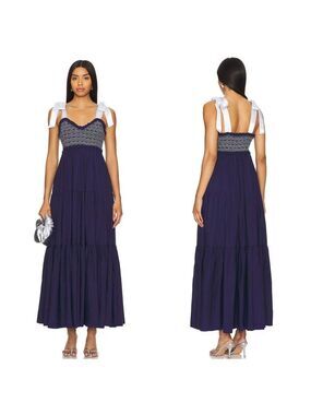 NWOT Bluebell Solid Maxi Dress in Eclipse Size M